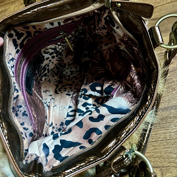 Sharif • Original • Safari • Brown • Angora Fur • Stones/Crystals •Shoulder Bag - Picture 14 of 16